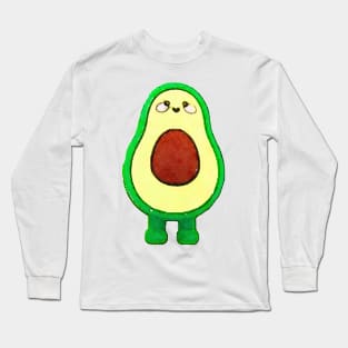 Kawaii/Cute Avocado Long Sleeve T-Shirt